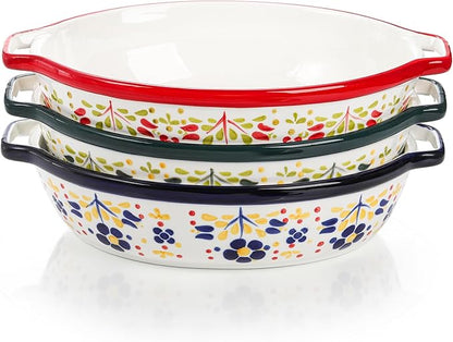 Peohud 3 Pack Ceramic Baking Dishes, 50 Oz Large Casserole Dish - Image 5