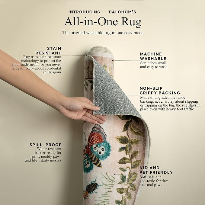 2x3 Washable Small Rugs for Entryway: Door Mat Indoor Entrance Throw Rug - Image 4