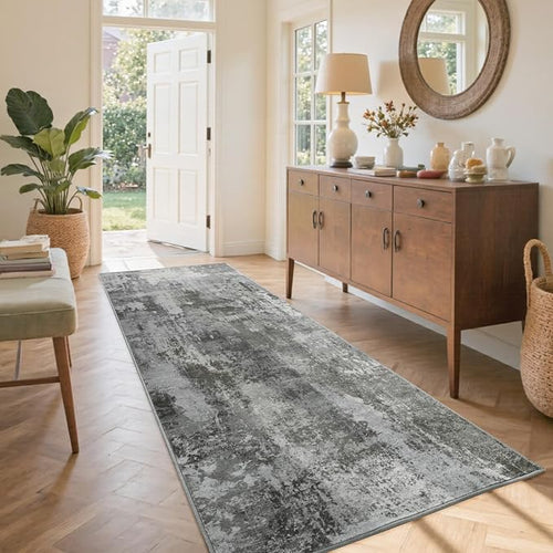 2x6 Ft Washable Runner Rug, Non-Slip Low Pile Hallway Kitchen Area Rug by Cuzwlovita
