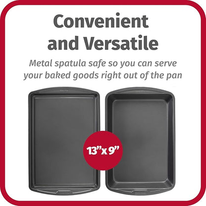 GoodCook Everyday Nonstick Steel 5-Piece Bakeware Set, Includes Cookie Sheet - Image 2