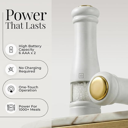 Electric Salt and Pepper Grinder Set - Image 3