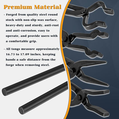 Blacksmith Knife Making Tongs Set - Image 7