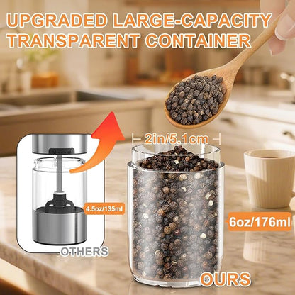 Gravity Electric Salt and Pepper Grinder Set Rechargeable, External Adjustable - Image 5