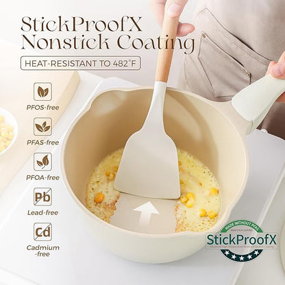PRICUSIS Ceramic Nonstick Saucepan - Image 3