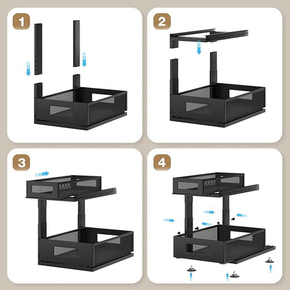 2 Pack Under Sink Organizer - Image 5