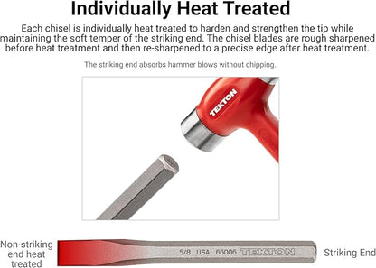 TEKTON Cold Chisel Set, 7-Piece | PNC91004 | Made in USA - Image 3