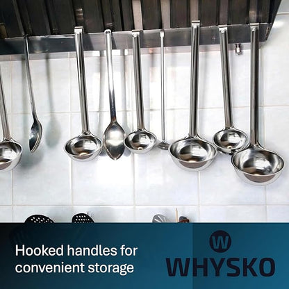 Whysko Soup Ladle Stainless Steel, 2 oz Metal Ladle Spoon, Rustproof Heat - Image 6
