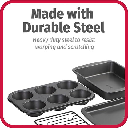 GoodCook 4-Piece Nonstick Steel Toaster Oven Set - Image 6