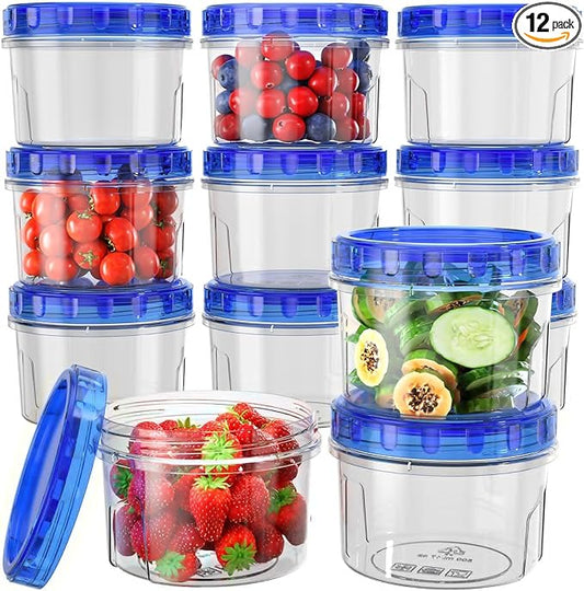 HOMETALL Freezer Storage Containers, Airtight Plastic Food Storage Containers by OrderNow