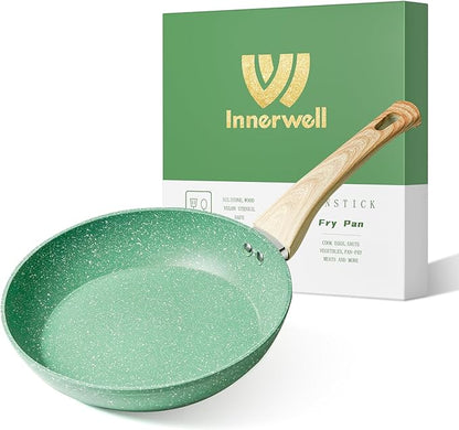Innerwell Nonstick Frying Pan Skillet, 8 Inch Non Stick Egg Pan Omelet Frying by Innerwell