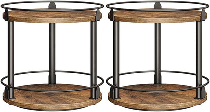 YATINEY Spice Rack, 2-Tier Turntable Organizer, Rotating Spice Rack Organizer by Yatiney