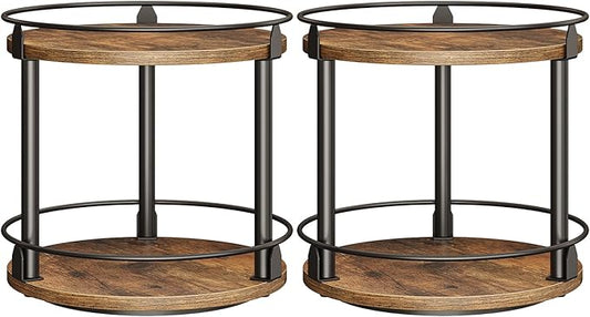 YATINEY Spice Rack, 2-Tier Turntable Organizer, Rotating Spice Rack Organizer by Yatiney