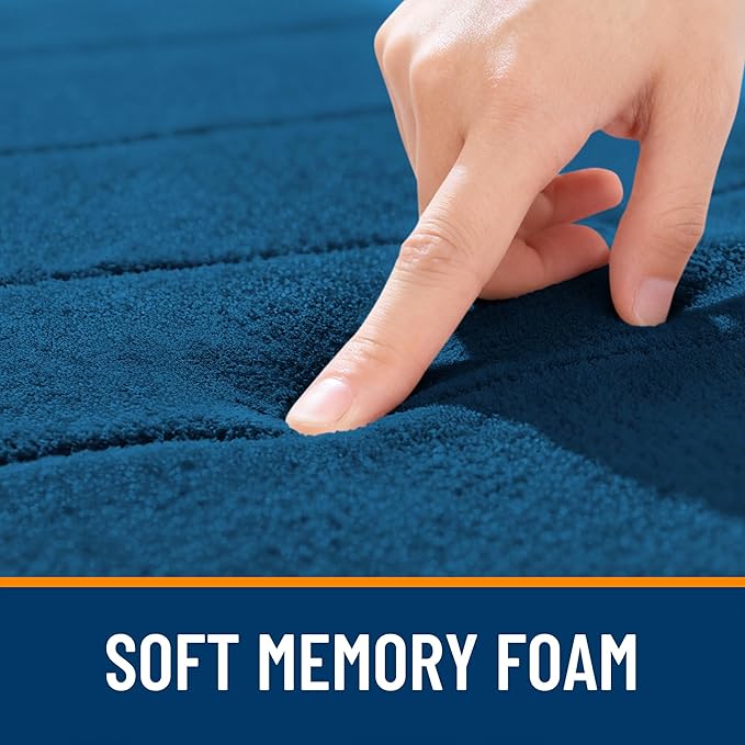 OLANLY Memory Foam Bath Mat 40x24, Super Soft Absorbent Bathroom Rugs, Quick Dry - Image 5