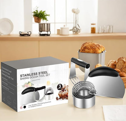 Pastry Cutter Biscuit Cutter Dough Cutters, Stainless Steel Butter Pastry - Image 7