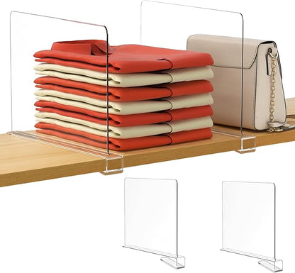 HBlife    Clear Shelf Dividers, 2 Pack Purse Organizer by HBlife