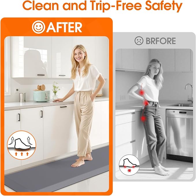4/5 Inch Thicker Kitchen Mat, Cushioned Thick Floor Comfort Mat, - Image 5