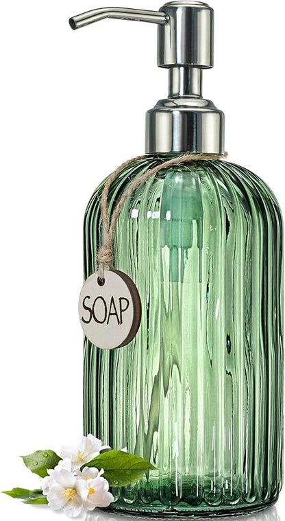 JASAI 18Oz Green Soap Dispenser by JASAIHOME
