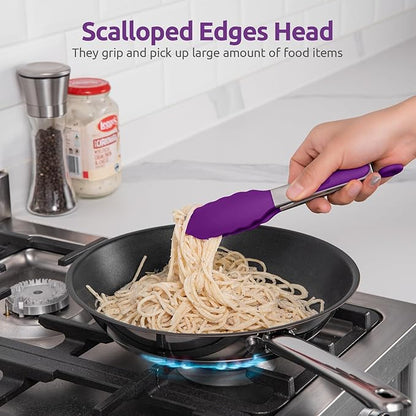 600ºF Heat Resistant Kitchen Tong: U-Taste 7 inch Silicone Cooking Tong - Image 4