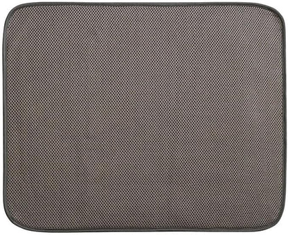 InterDesign iDry Large Kitchen Countertop Absorbent Dish Drying Mat, Mocha/Ivory - Image 3