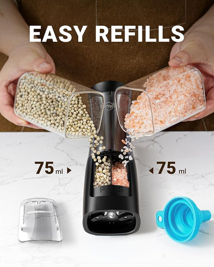 Sangcon Electric Salt and Pepper Grinder Set Shaker 2 IN 1 - Image 6