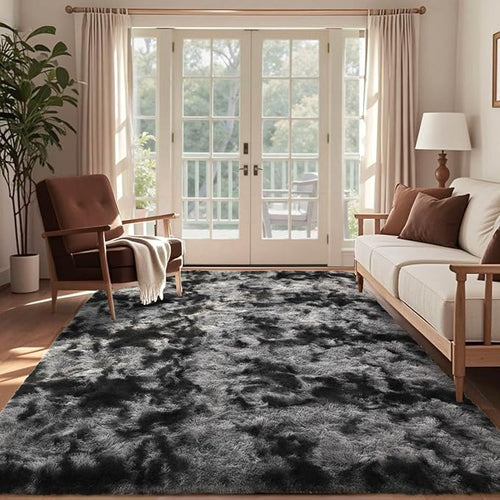 6x9 Ft Large Shag Rugs for Living Room Decor, Tie-Dyed Ultra Soft Fluffy Furry - Image 2