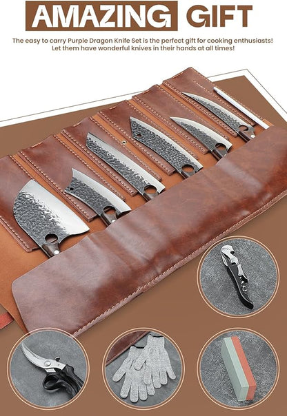 Purple Dragon Butcher Knife Set - Image 6