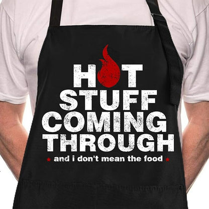 Rosoz Funny BBQ Black Chef Aprons by Rosoz