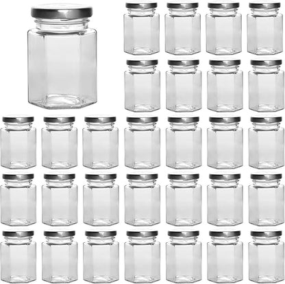 Accguan Hexagon Glass Jars, Mason Jars by Accguan