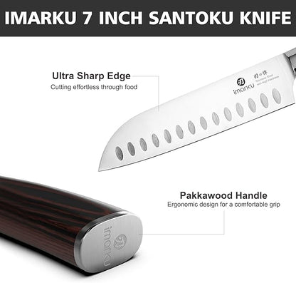 imarku 3 Pieces Knife Set, Japanese High Carbon Stainless Steel Chef Knife Set - Image 7