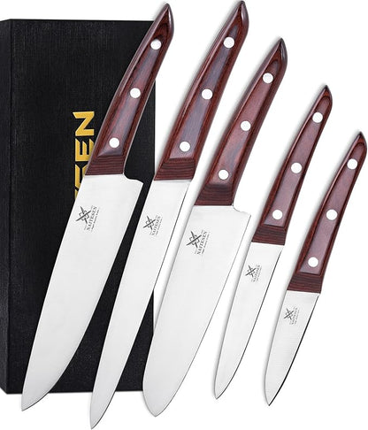 Naitesen 5PCS Professional Kitchen Chef Knife Set by Naitesen