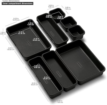 Madesmart 8-Piece Interlocking Bin Pack - Image 3