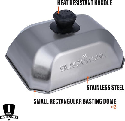 Blackstone 5207 Rectangle Basting Cover Small 2-Pack Griddle Accessories - Image 3