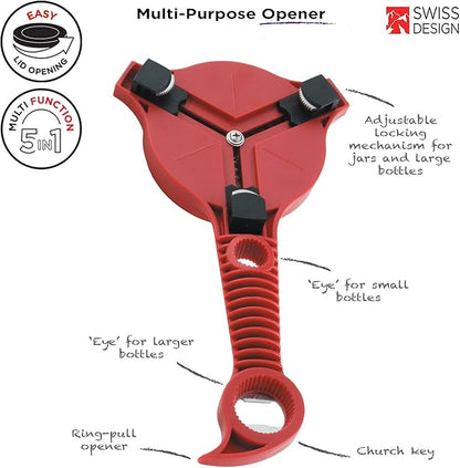 Kuhn Rikon 5-in-1 Multi-Purpose Strain-Free Opener - Image 2