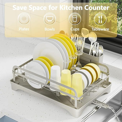 LIYI Dish Rack - Dish Racks for Kitchen Counter, Kitchen Dish Drying Rack - Image 2
