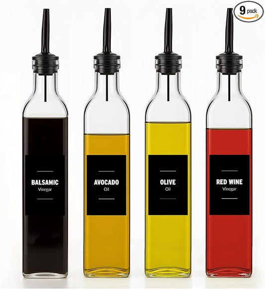 Olive Oil & Vinegar Dispenser Bottle Set by Unknown