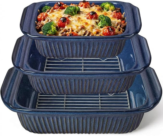 Artena Casserole Dishes For Oven, Ceramic Baking Dish, Large Lasagna Pan by Artena