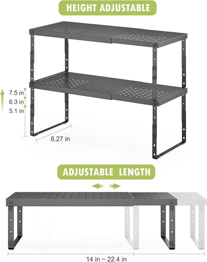 RUILALIFE Expandable Cabinet Organizer Shelf - Image 3