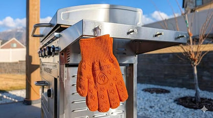 Grill Armor Oven Gloves with Fingers – 932°F Heat, Fire & Cut Resistant Mitts - Image 4