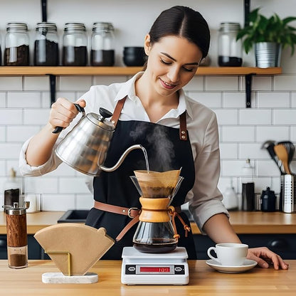 #4 Cone Coffee Filters 8-12 Cup, 400 Count Unbleached Natural Coffee Paper Filters, No Blowout, Disposable Coffee Filter for Pour Over and Drip Coffee Maker