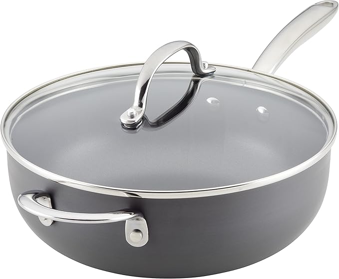 Rachael Ray Professional Hard Anodized Nonstick Sauce Pan/Saucepan/Saucier by RachaelRayKitchenware