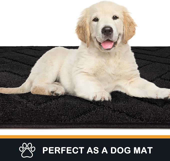 PURRUGS Dirt Trapping Door Mat 20" x 31.5", Non-Slip Machine Washable Entry Rug - Image 6