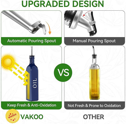 Vakoo Oil and Vinegar Dispenser Set - 17oz/500ml - Image 3