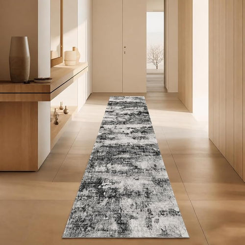 2x10 Runner Rug Non-Slip，Modern Abstract 10ft Washable Runner Rugs by Unknown