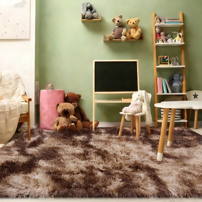 8x10 Area Rugs Living Room, Tie-dye Coffee Large Plush Fluffy Bedroom Carpet - Image 7