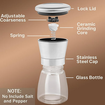 M JINEMEI Salt and Pepper Grinder Tall Size - Image 2