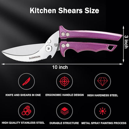 Heavy Duty Poultry Shears Meat Cutting Dishwasher Safe and Food Stainless - Image 4