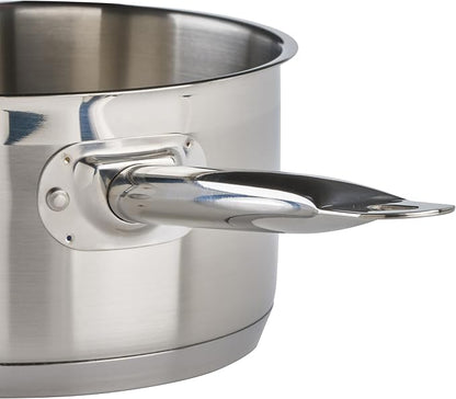 Winco Heavy-Duty Stainless Steel Sauce Pan - Image 4