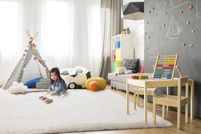 TWINNIS Super Soft Shaggy Rugs Fluffy Carpets 10x14 Feet, Indoor Modern Plush - Image 4