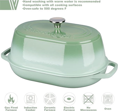 VORRINGARD Enameled Cast Iron Dutch Oven Pot - Image 3