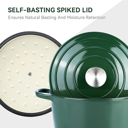 Miereirl 6 Quart Enameled Dutch Oven Pot - Image 8